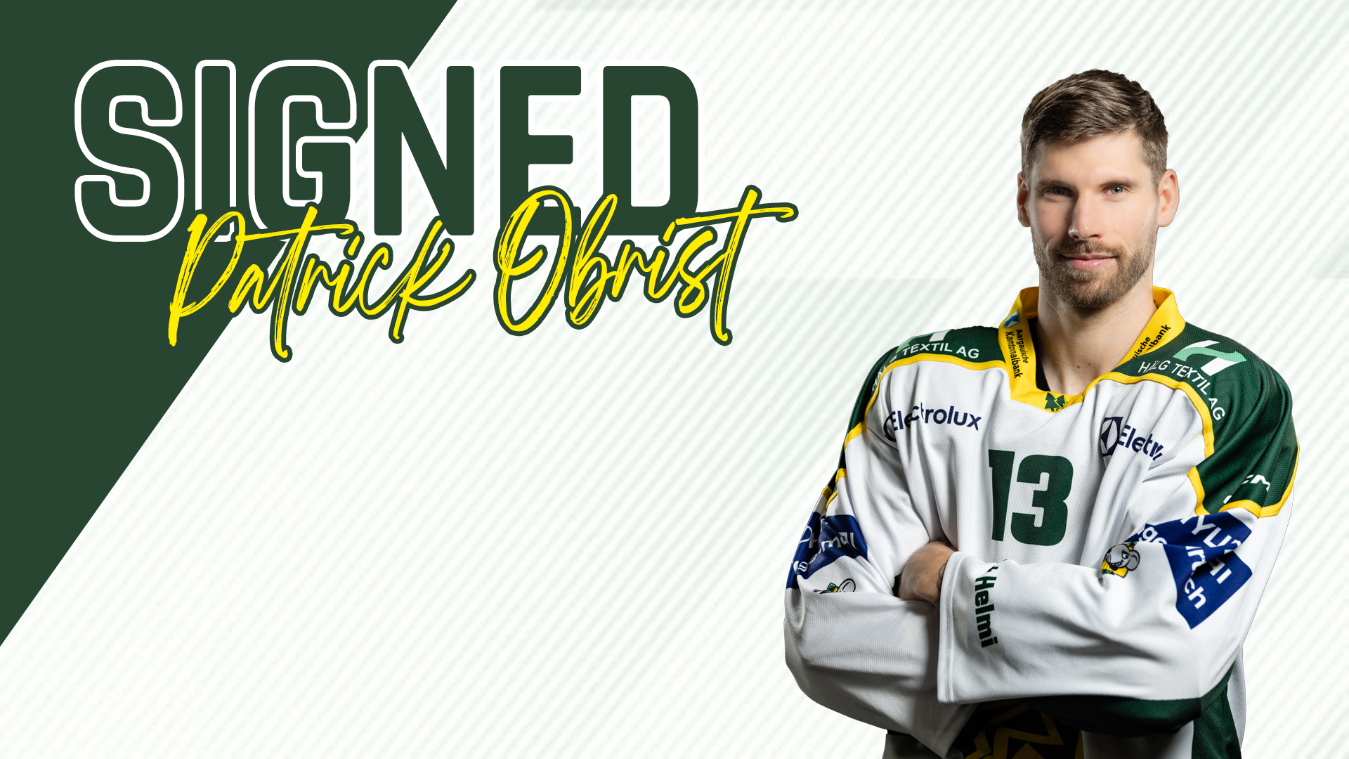 Patrick Obrist verlängert um 3 Jahre beim EHC Olten