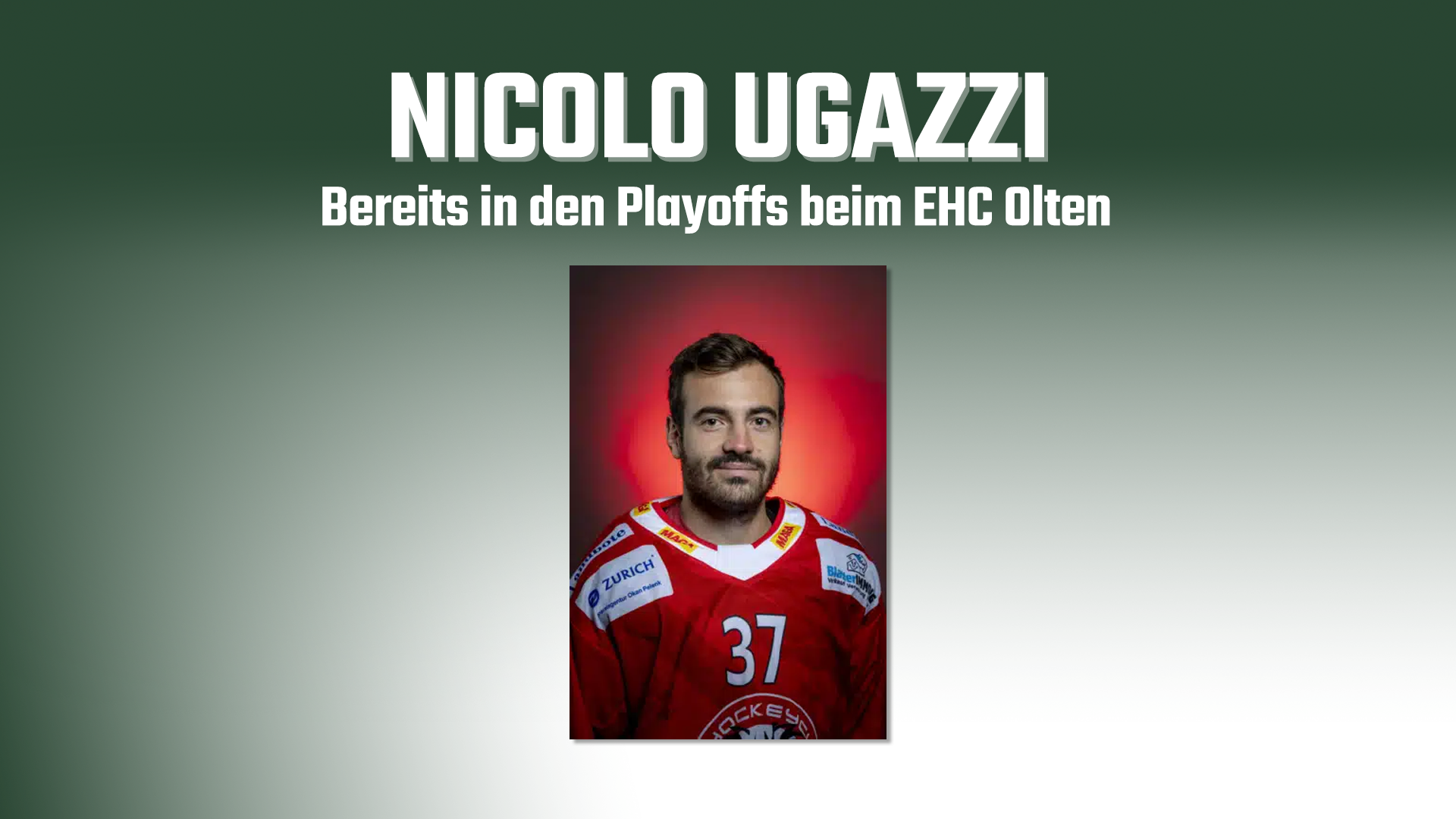 Ugazzi bereits in den Playoffs beim EHC Olten