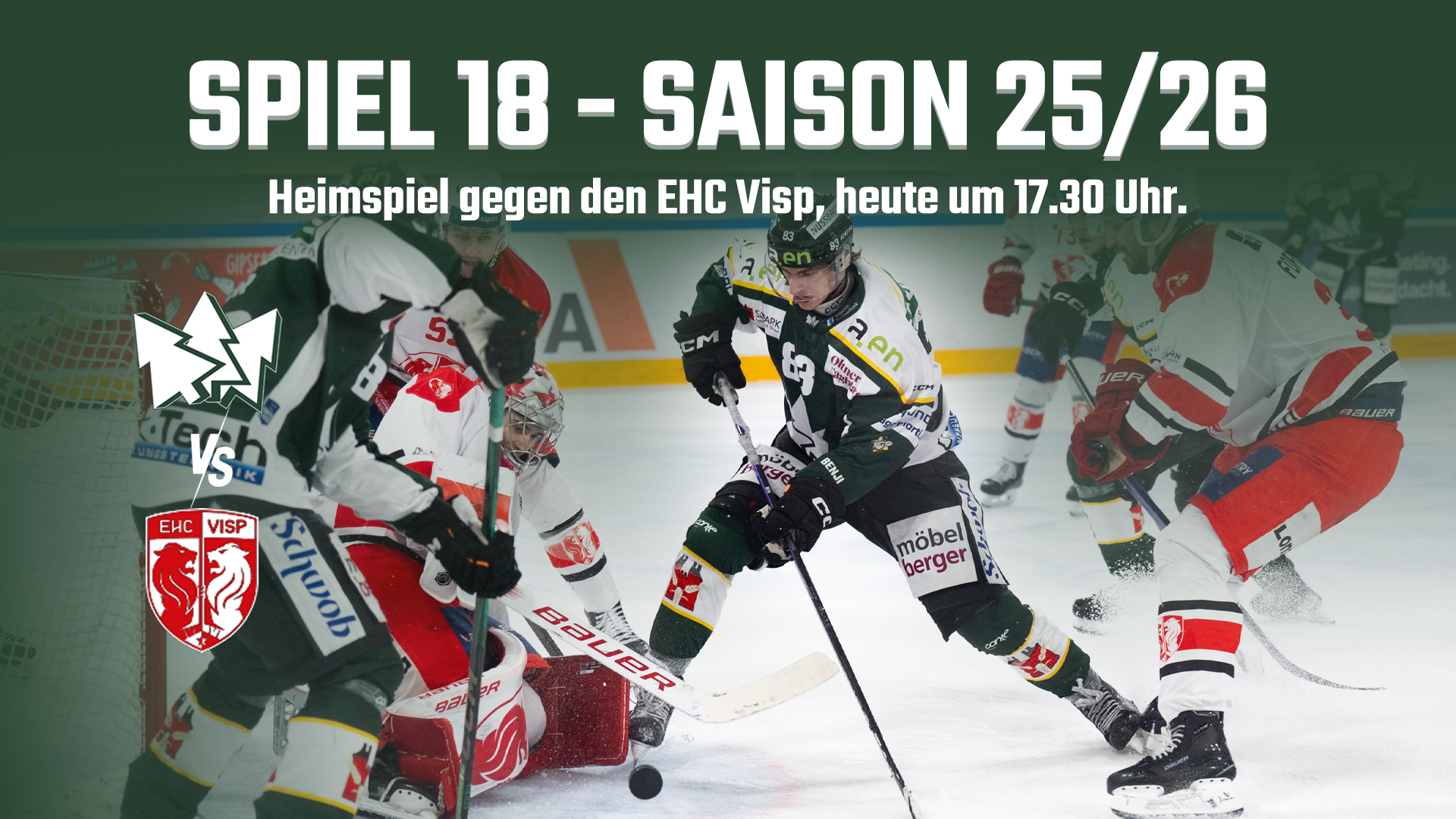 Heute kommt der EHC Visp ins Kleinholz