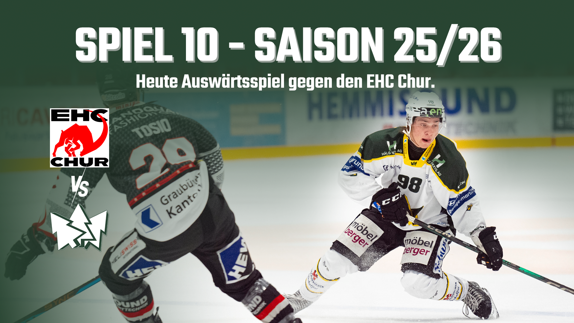 Auswärtsspiel gegen den EHC Chur