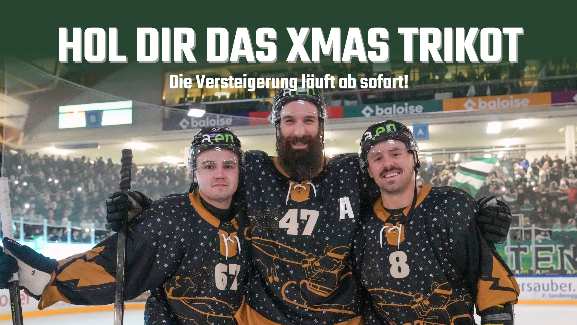 Die Weihnachtstrikot-Versteigerung läuft