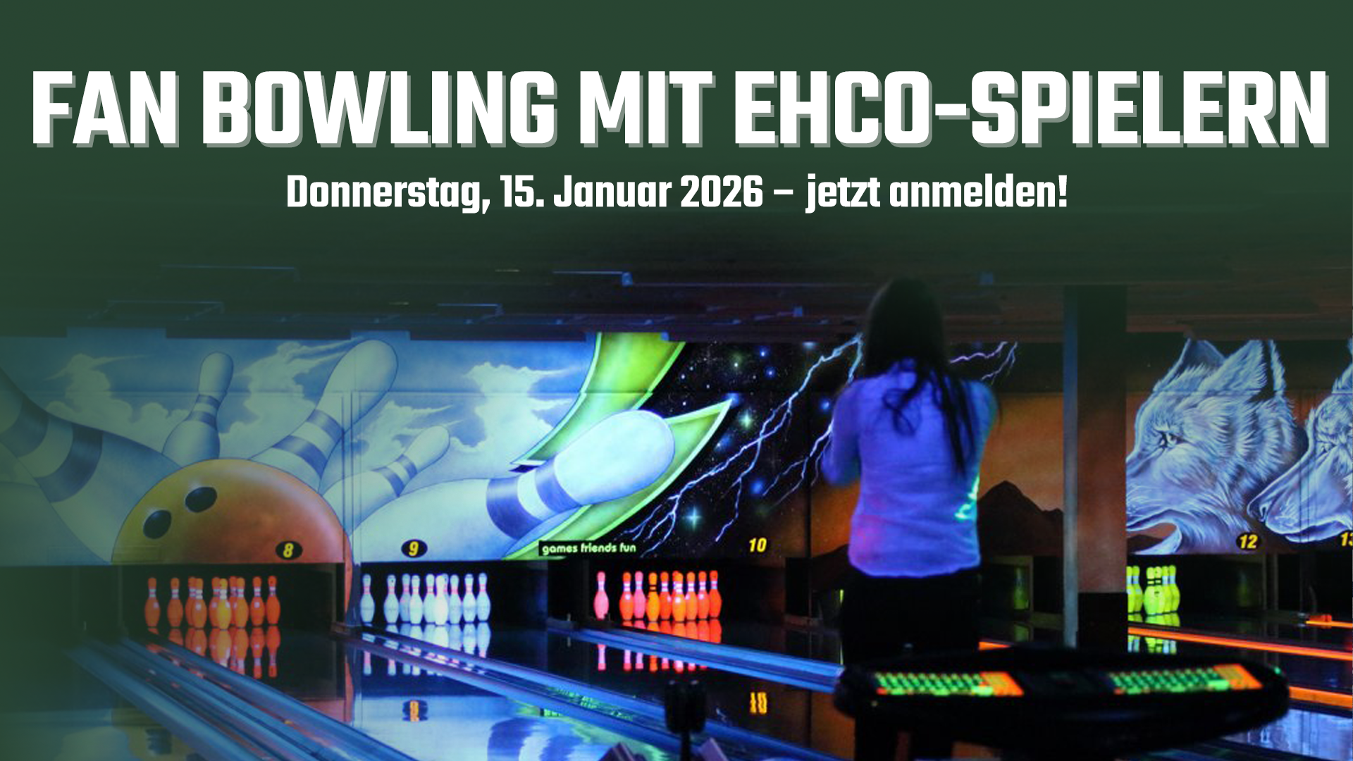 Apéro und Fan-Bowling mit EHCO-Spielern