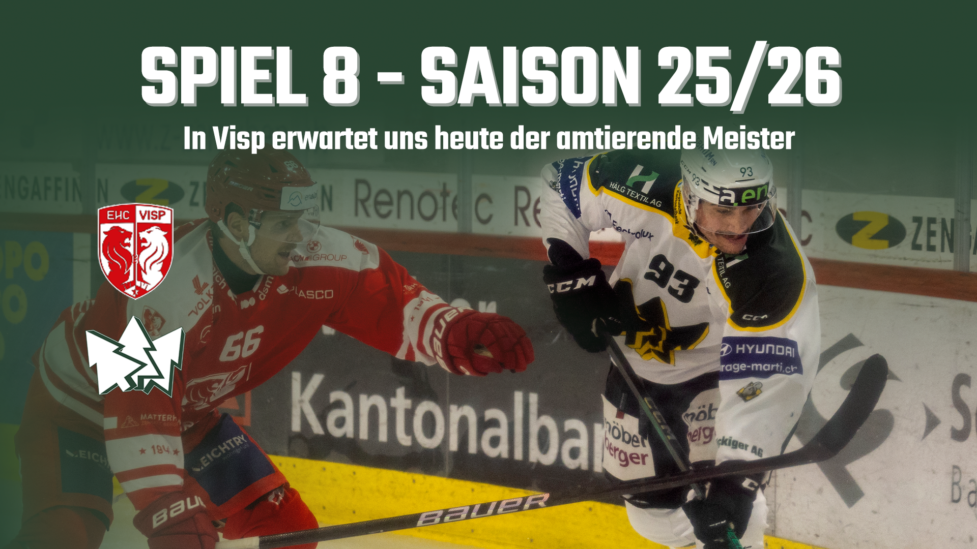 Heute Auswärtsspiel gegen den amtierenden Meister