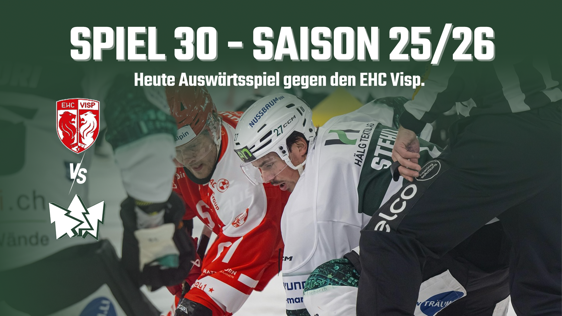 Direktduell im Wallis: EHCO gefordert beim EHC Visp