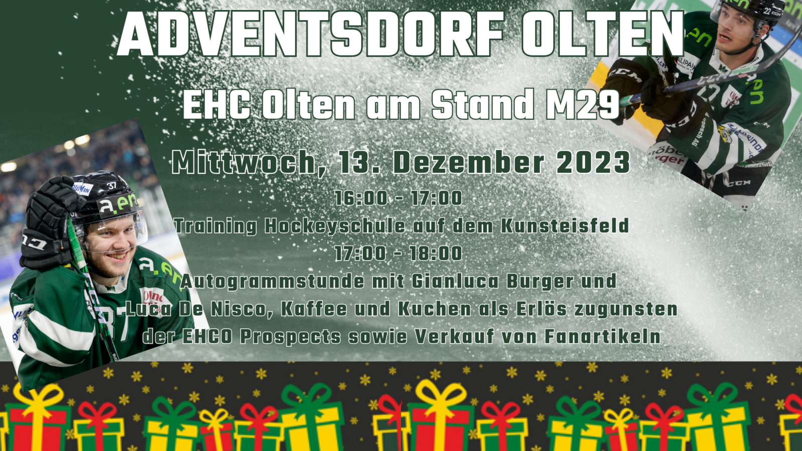 Der EHCO im Adventsdorf