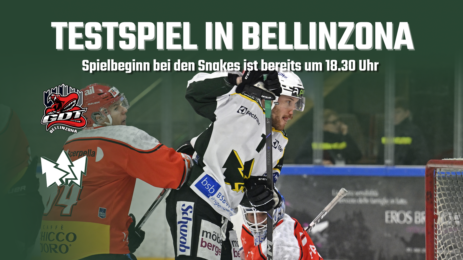 Heute Testspiel gegen die Schlangen