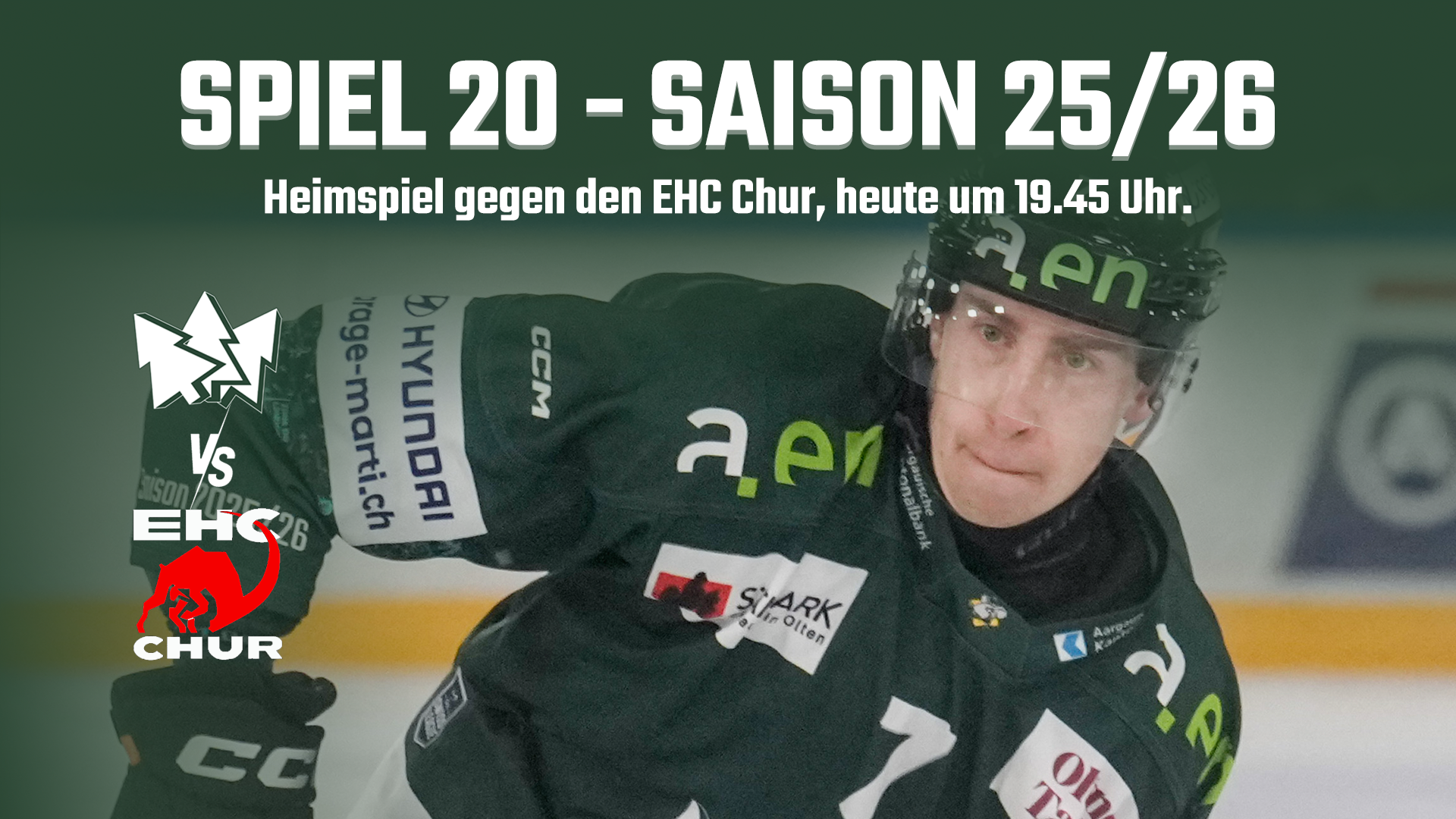 Heimspiel gegen den EHC Chur